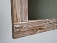 Mirror 128x85x9cm White Wash - Teak