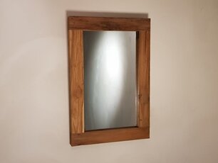 Mirror 40x60x6cm Natural - Teak