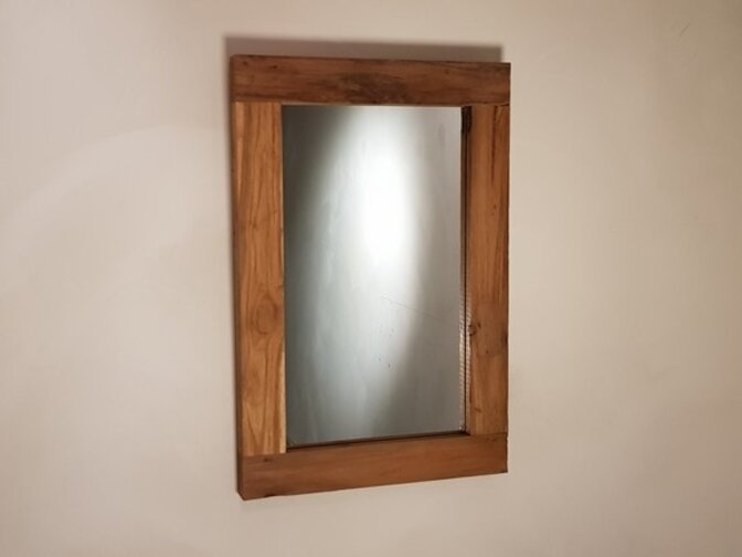 Mirror 40x60x6cm Natural - Teak