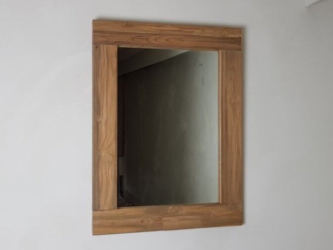 Mirror 60x80x9cm Natural - Teak
