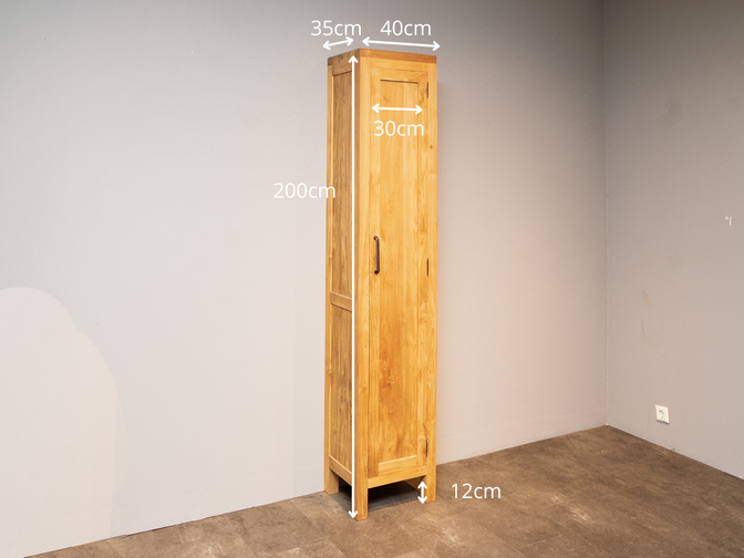Bathroom cabinet 40x32x200cm - Natural - 1 door