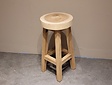 Tree trunk bar stool - round - 35x75x7 cm