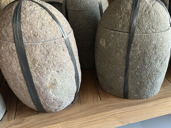 Natural Stone Oil Lamp 20cm