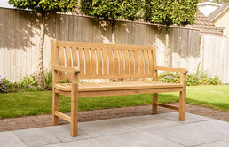 Teak garden benches