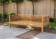 Teak lounge benches