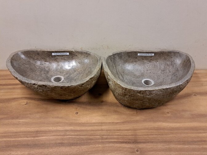 2 washbasins from 1 stone - 40/50cm