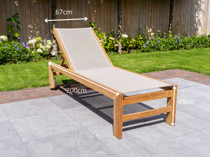 Lounge chair Trento Batyline Taupe