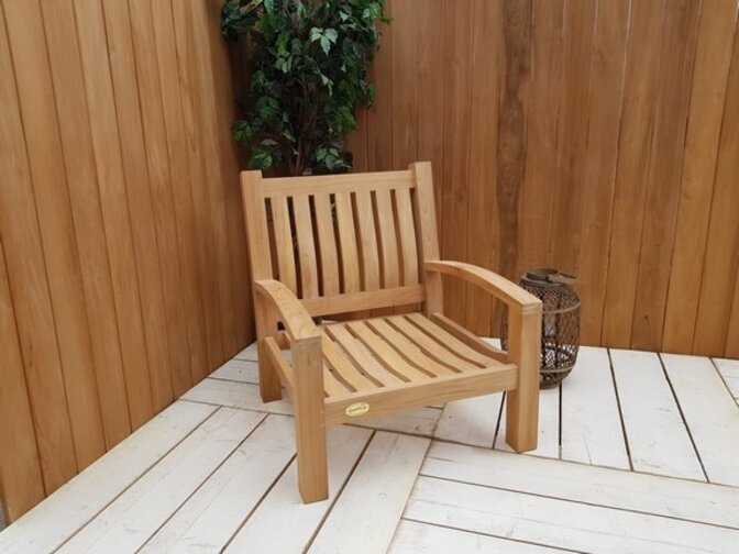 Teak lounge chair Modena