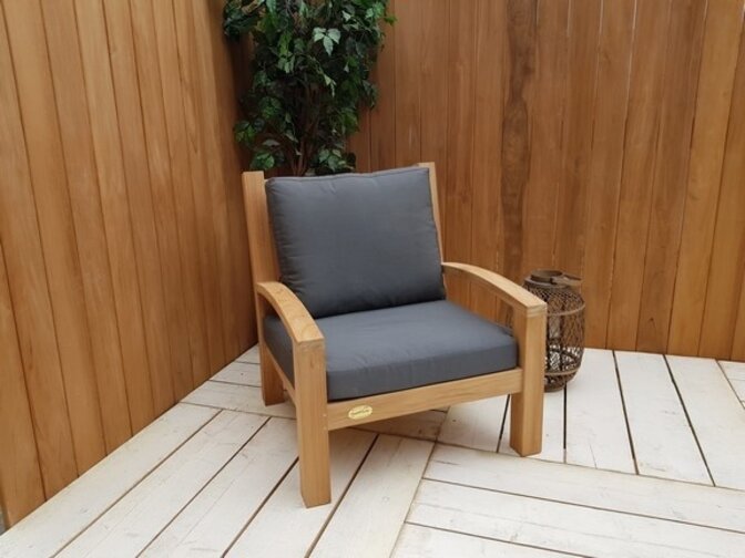 Teak lounge chair Modena