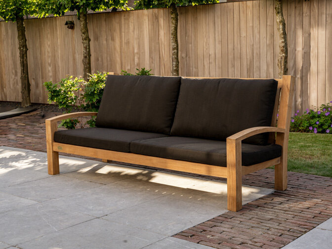 Teak Lounge Sofa Modena 195 cm