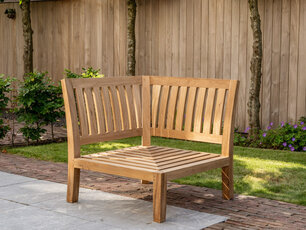 Teak corner lounge New Ibiza 86x86 cm