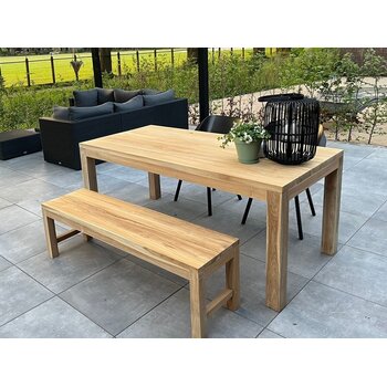 Teak garden tables