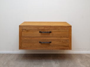 Hanging bathroom furniture 110x45x50cm - Natural