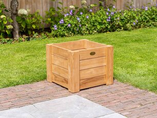 Teak flower box 50x50x40cm