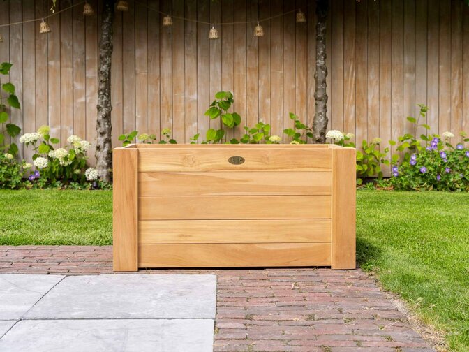 Teak flower box 50x100x50cm