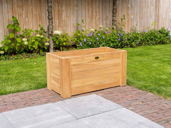 Teak flower box 50x100x50cm