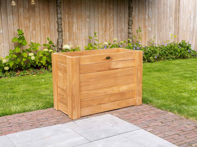 Teak flower box 50x100x70cm