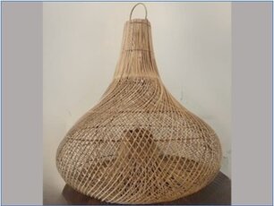 BENDING LAMP Ø 80cm - Rattan