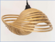 Bamboo hanging lamp - Fan D 40x15cm