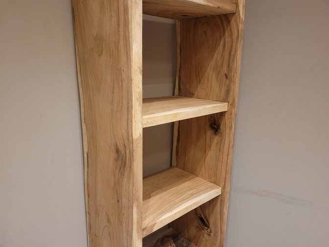 Suar wood bookcase 60x40x200cm