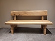 Suar bench with backrest - 160x45x7cm