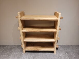 Suar wood bookcase 110x110cm