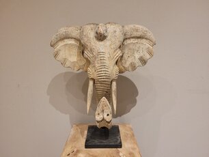 Elephant head on stand - 50cm