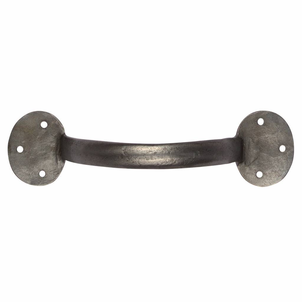 Möbelgriff Schmiedeeisen rund 203mm Zinn - SchmiedeeiserneBeschlaege.de