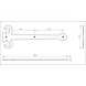 Ludlow Foundries Gusseisen Zierscharnier 380 x 145mm Ludlow Foundries Gusseisen Zierscharnier 380 x 145mm
