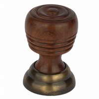 Möbelknopf Holz Braun/Bronze Möbelknauf Griff