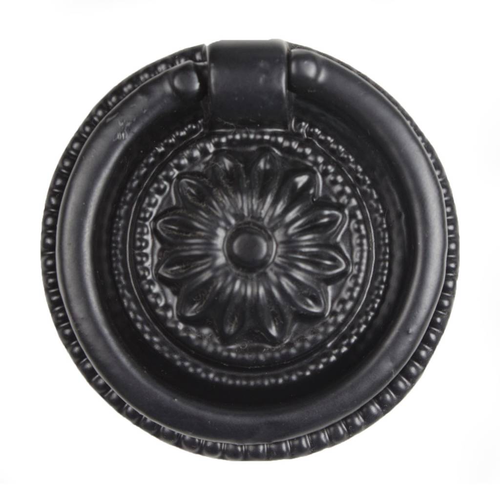 Gusseisen Mobelgriff Schubladengriff Rund Schwarz 55mm Gusseisen Mobelgriff Schubladengriff Rund Schwarz 55mm