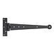 Good in Style Schmiedeeisen Scharnier rund 306mm - schwarz Good in Style Schmiedeeisen Scharnier rund 306mm - schwarz