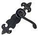 Ludlow Foundries Gusseisen Türdrücker Fleur-de-Lis - blind Ludlow Foundries Gusseisen Türdrücker Fleur-de-Lis - blind