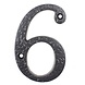 Good in Style Gusseisen Hausnummer 6 - gerade Good in Style Gusseisen Hausnummer 6 - gerade