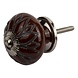 Good in Style Porzellanknauf Relief - Blume braun mit schwarz Good in Style Porzellanknauf Relief - Blume braun mit schwarz