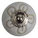 Good in Style Porzellanknauf Relief - Blume II weiß mit beige Good in Style Porzellanknauf Relief - Blume II weiß mit beige
