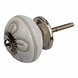 Good in Style Porzellanknauf Relief - Blume II weiß mit beige Good in Style Porzellanknauf Relief - Blume II weiß mit beige
