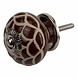 Good in Style Porzellanknauf Relief - Spinnennetz braun mit beige Good in Style Porzellanknauf Relief - Spinnennetz braun mit beige