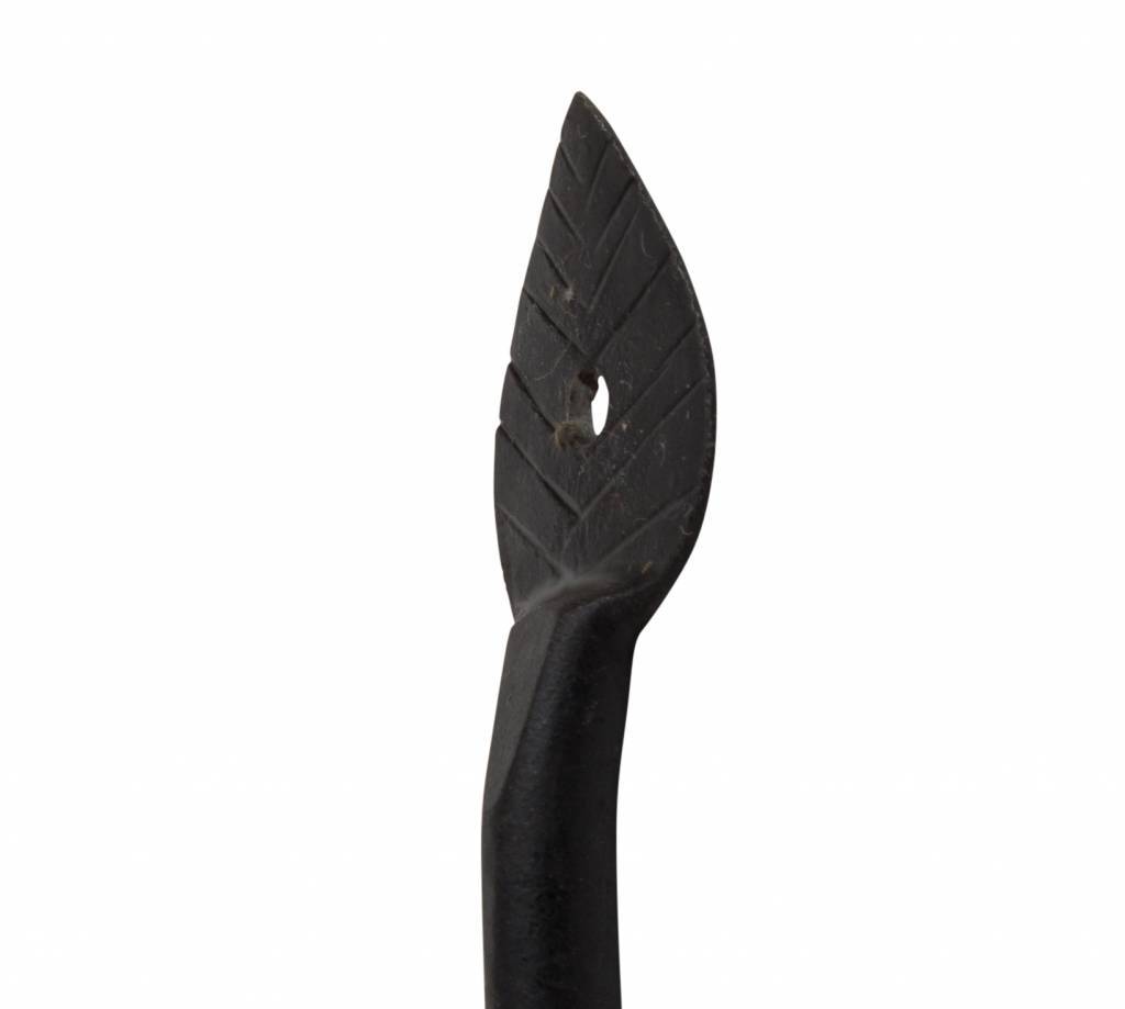 Kleiderhaken Schmiedeeisen Blatt Haken Antik - SchmiedeeiserneBeschlaege.de