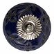 Good in Style Porzellanknauf Relief - Blumen blau mit schwarz Good in Style Porzellanknauf Relief - Blumen blau mit schwarz