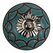 Good in Style Porzellanknauf Relief - Spinnennetz türkis mit schwarz Good in Style Porzellanknauf Relief - Spinnennetz türkis mit schwarz