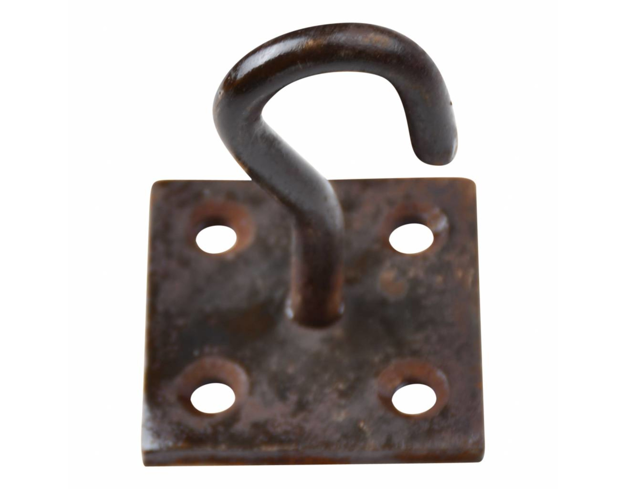 Augplatte mit Haken Deckenhaken - SchmiedeeiserneBeschlaege.de