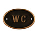 Good in Style Toilettenschild "WC" - Messing Good in Style Toilettenschild "WC" - Messing
