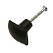 Good in Style Gusseisen Möbelknopf Viereck 31mm - Hammerschlag + schwarzer Lack Good in Style Gusseisen Möbelknopf Viereck 31mm - Hammerschlag + schwarzer Lack