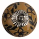 Good in Style Porzellanknauf Relief - Blumen gelb mit schwarz Good in Style Porzellanknauf Relief - Blumen gelb mit schwarz