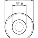 Ludlow Foundries Runder Türstopper - mattschwarz lackiert Ludlow Foundries Runder Türstopper - mattschwarz lackiert