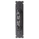 Ludlow Foundries Gedrehter Griff mit Platte - schwarz lackiert Ludlow Foundries Gedrehter Griff mit Platte - schwarz lackiert