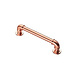Fingertip Designs Abgerundeter Möbelgriff - 152mm - Kupfer poliert Fingertip Designs Abgerundeter Möbelgriff - 152mm - Kupfer poliert