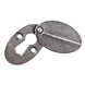 Good in Style Schmiedeeisen Schlüsselrosette oval mit Abdeckplatte - blank Good in Style Schmiedeeisen Schlüsselrosette oval mit Abdeckplatte - blank