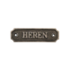 Good in Style Gusseisen Türschild "Heren" Good in Style Gusseisen Türschild "Heren"